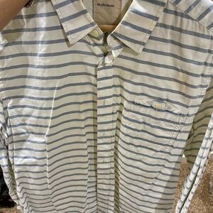 Men's Blue Striped Shirt